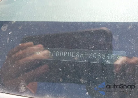 2017 Toyota Corolla Le из США, поврежденный, VIN 5YFBURHE8HP706846